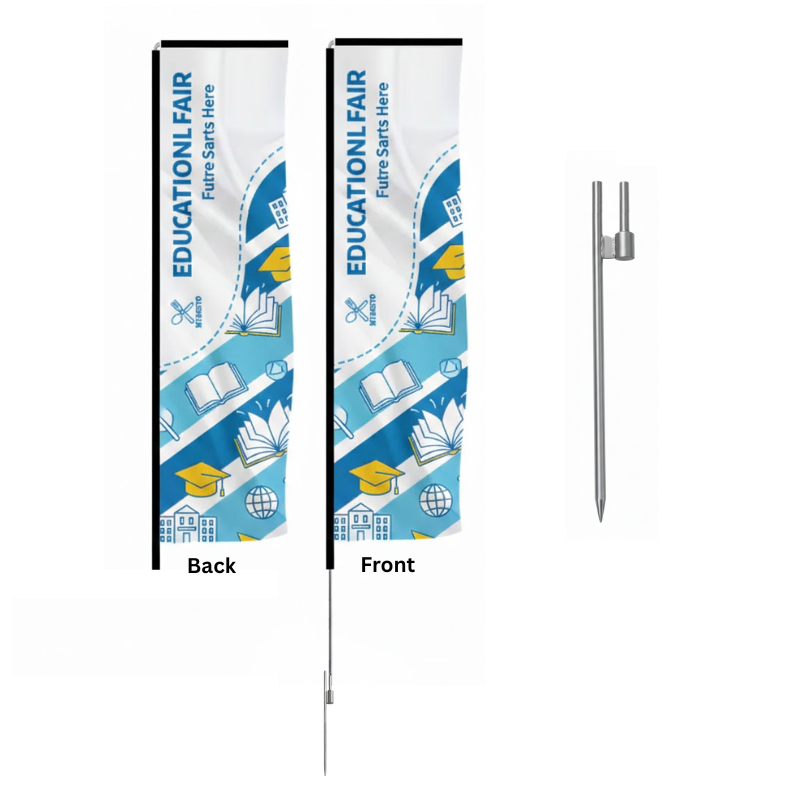 13 Foot Rectangle Wingz Advertising Flag