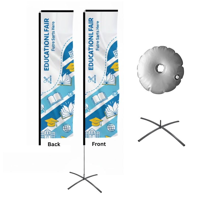 13 Foot Rectangle Wingz Advertising Flag