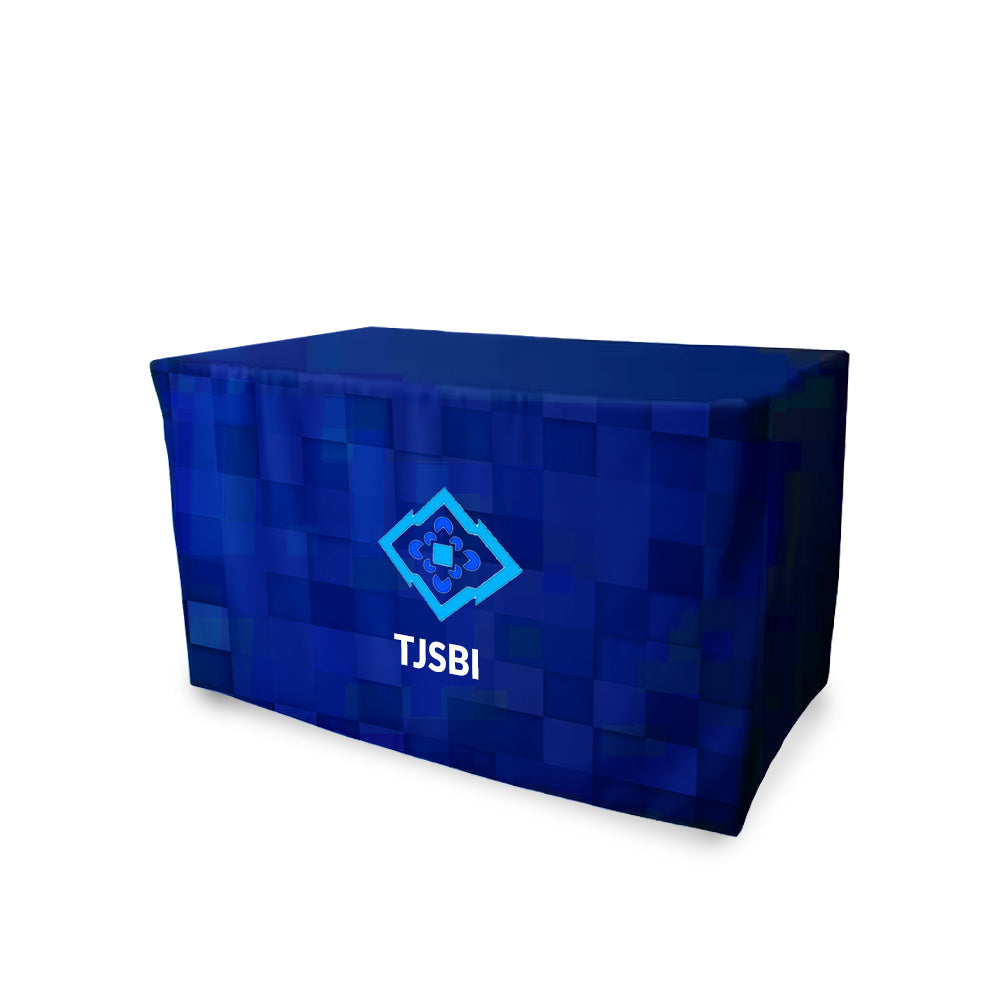 4 feet Fitted Table Cloth With Custom Full Dye Sublimation Print