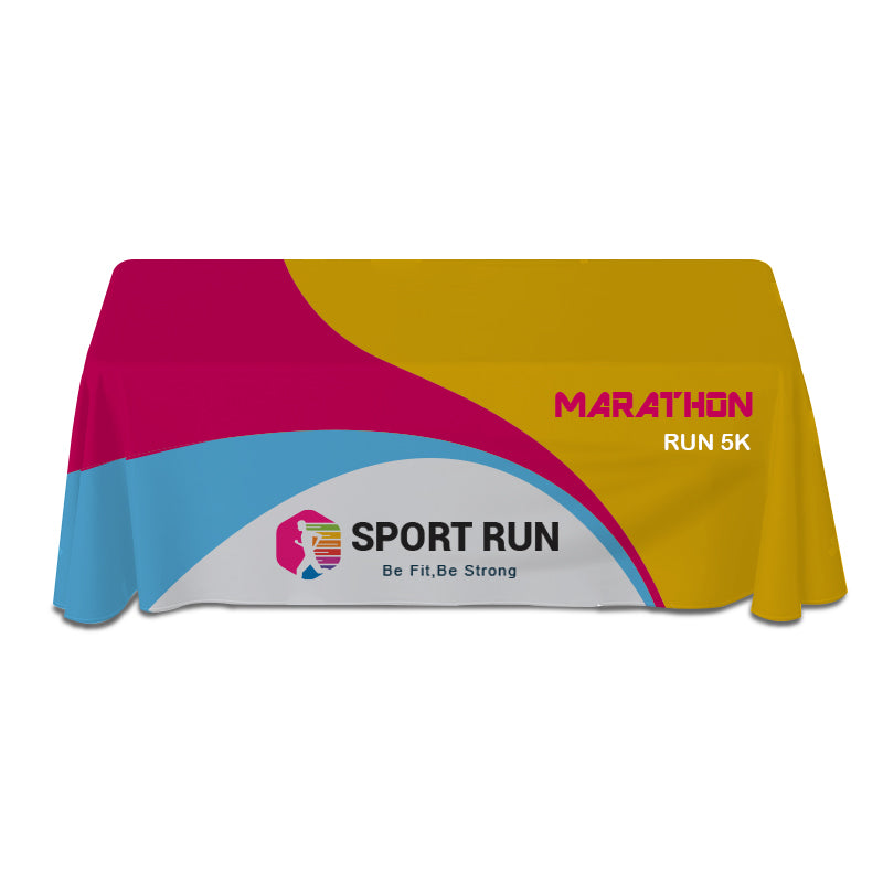 Custom Printed full-color Table Cover for 6 Feet Table