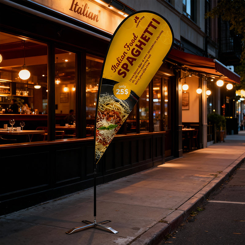 12.5 Foot Teardrop Wingz Advertising Flag