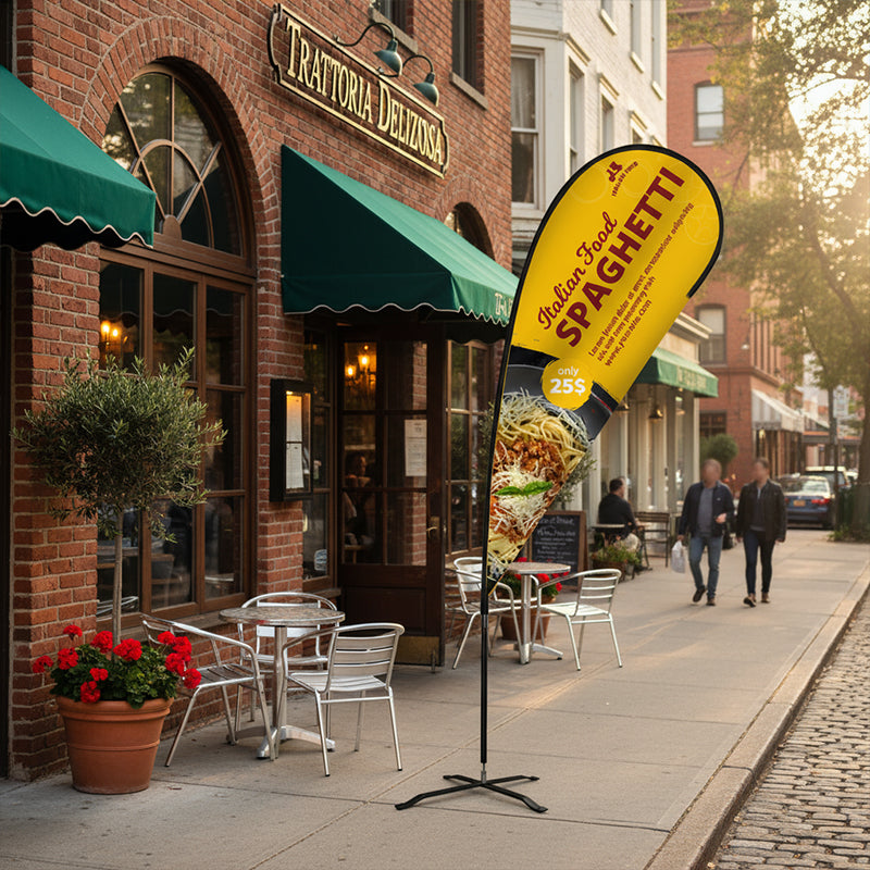 12.5 Foot Teardrop Wingz Advertising Flag