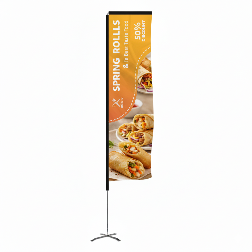 8.5 Foot L-Shaped Wingz™ Advertising Flag