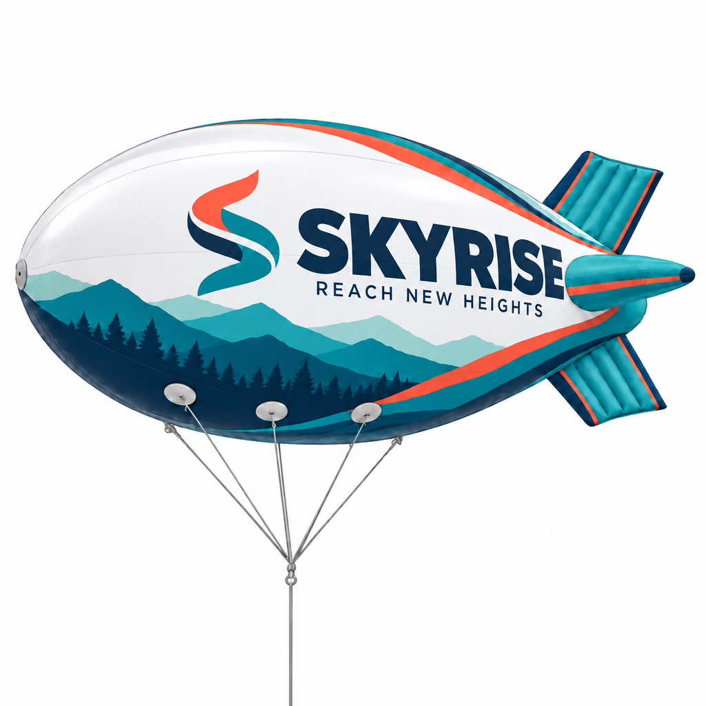 Custo Printed Helium Blimp