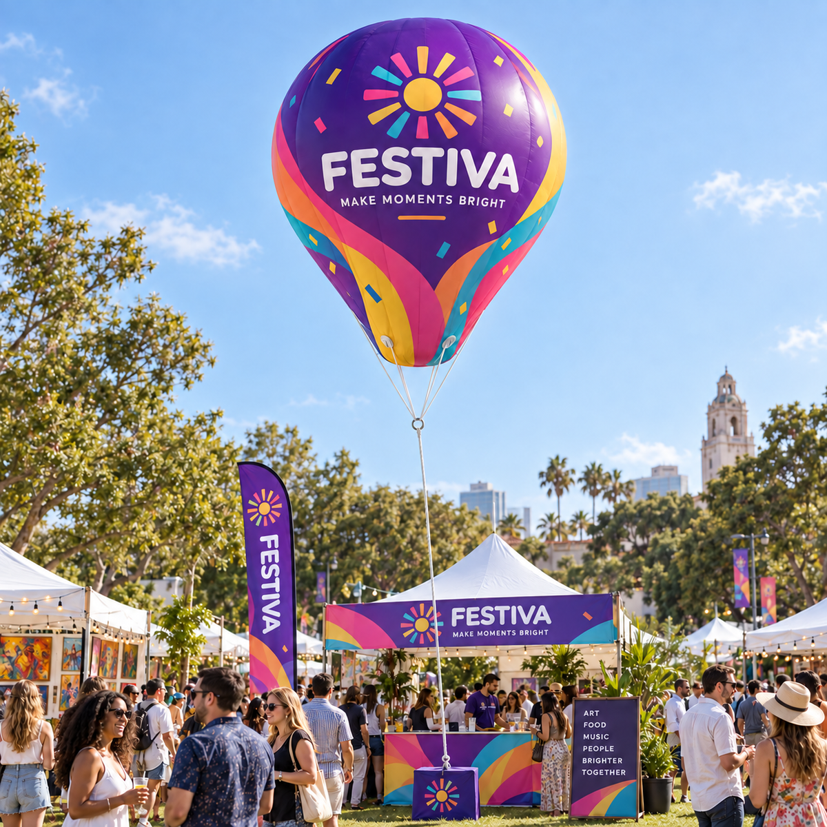Custom Printed Hot-Air Balloon
