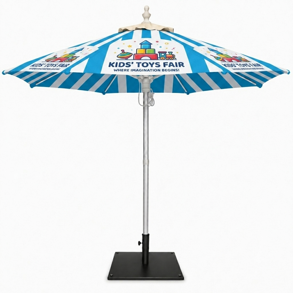 Shadely™ Market Round Umbrella 8ft – Custom Printed