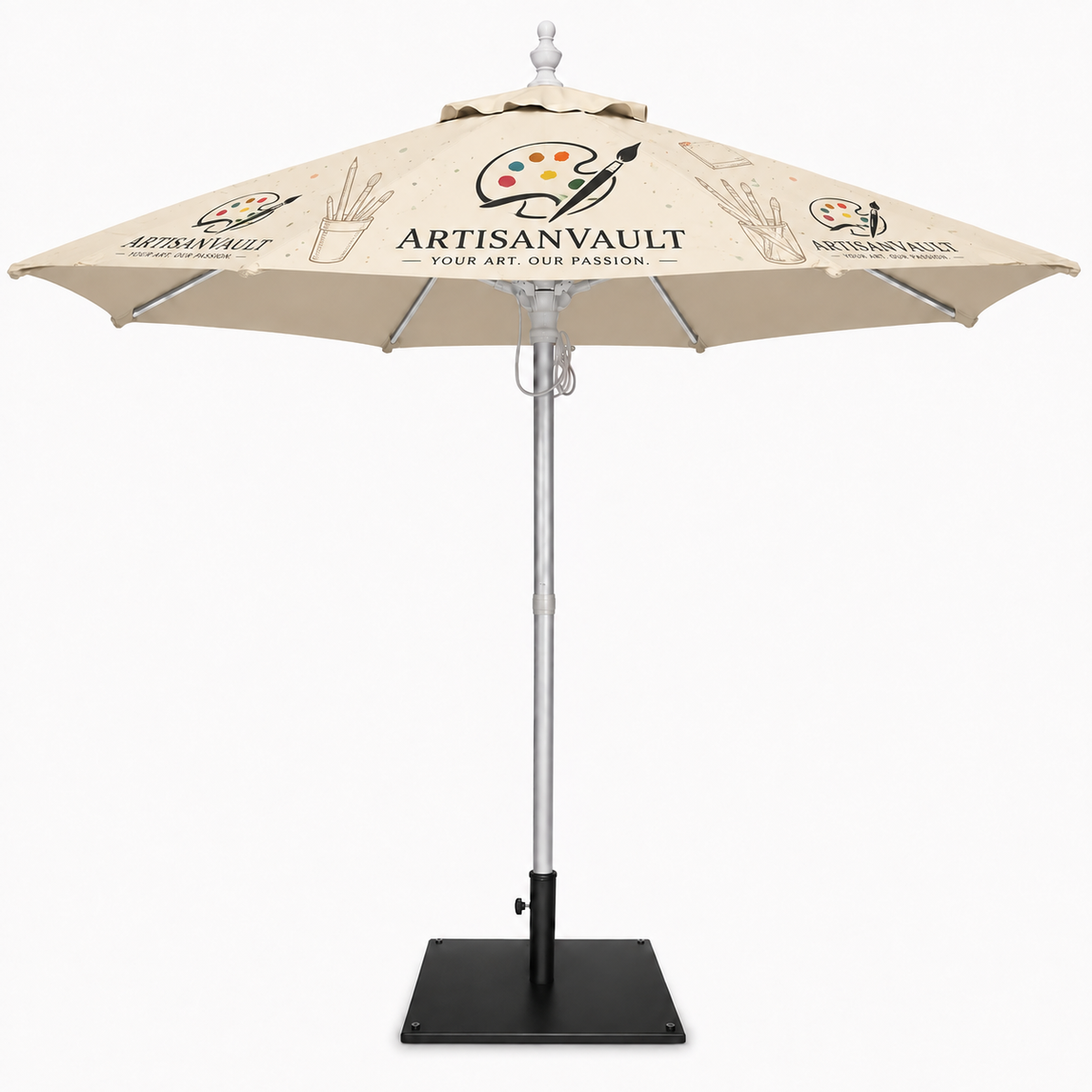 Shadely™ Market Round Umbrella 8ft – Custom Printed