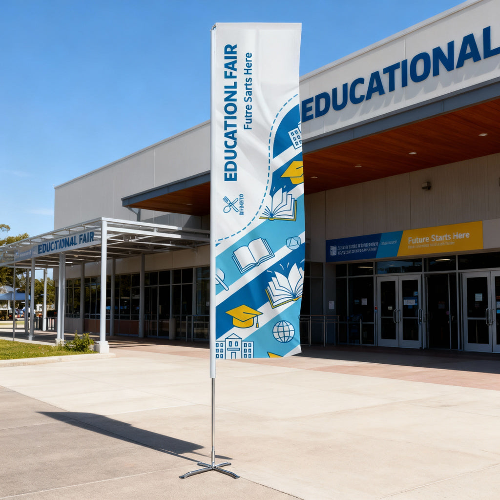 13 Foot Rectangle Wingz Advertising Flag