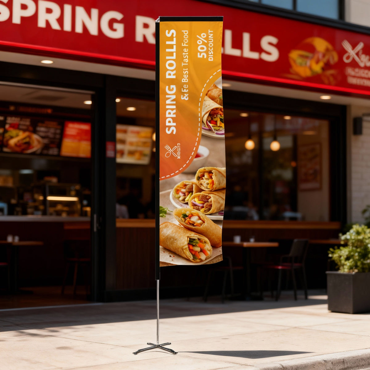 8.5 Foot L-Shaped Wingz™ Advertising Flag