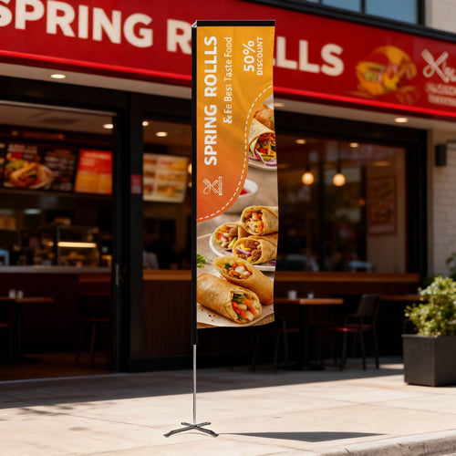 8.5 Foot L-Shaped Wingz™ Advertising Flag