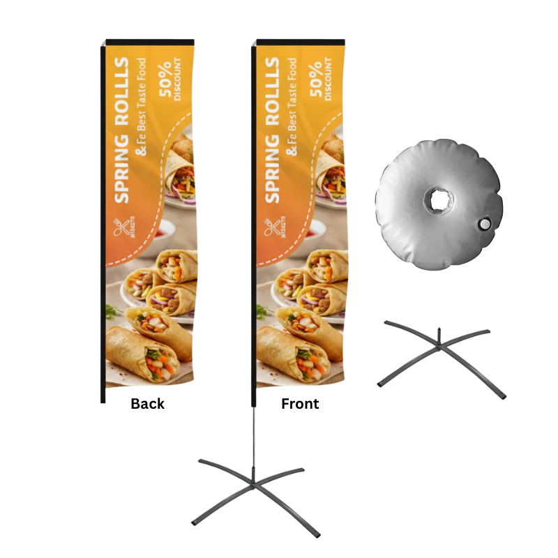 8.5 Foot L-Shaped Wingz™ Advertising Flag