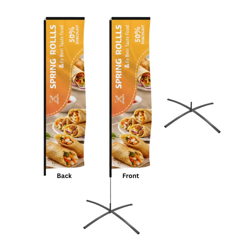 8.5 Foot L-Shaped Wingz™ Advertising Flag