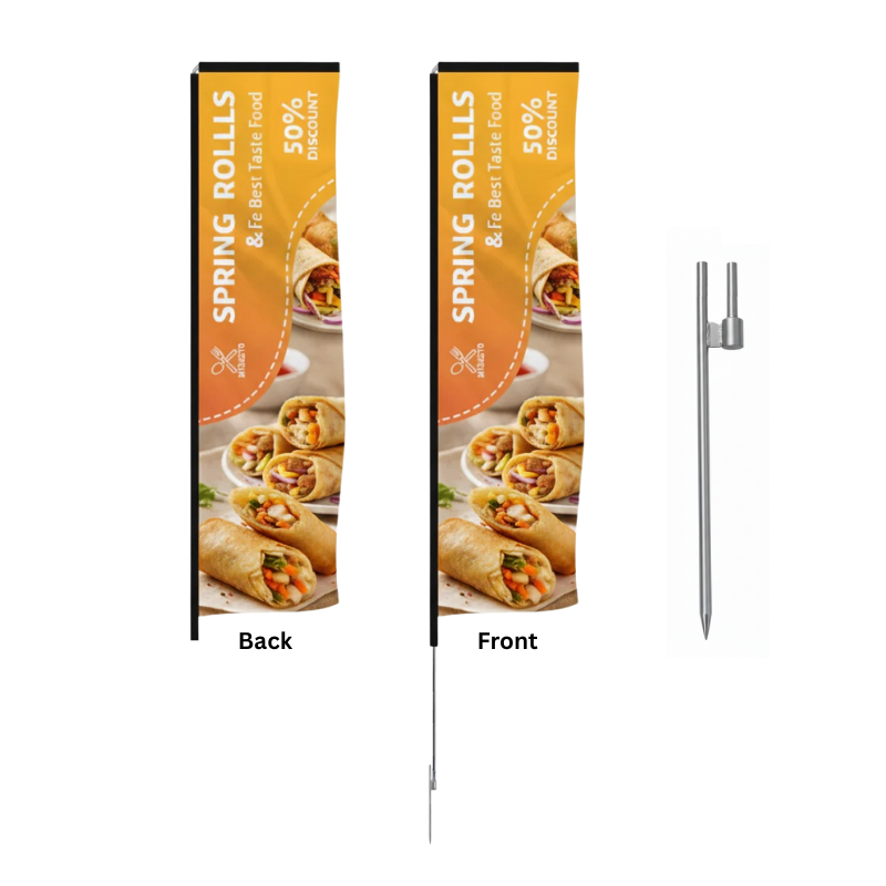 8.5 Foot L-Shaped Wingz™ Advertising Flag