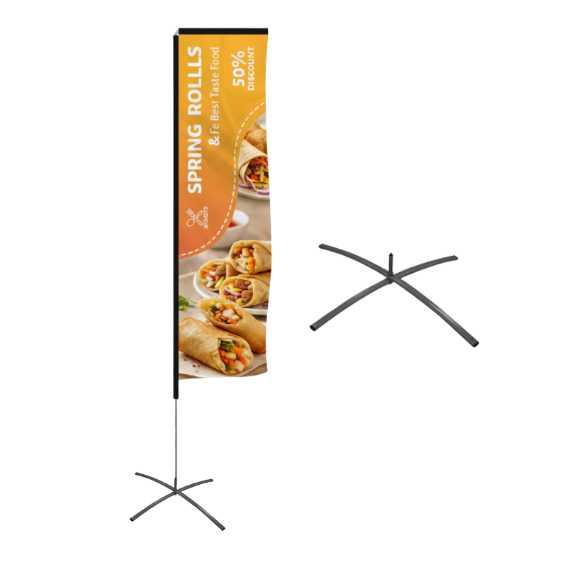 8.5 Foot L-Shaped Wingz™ Advertising Flag