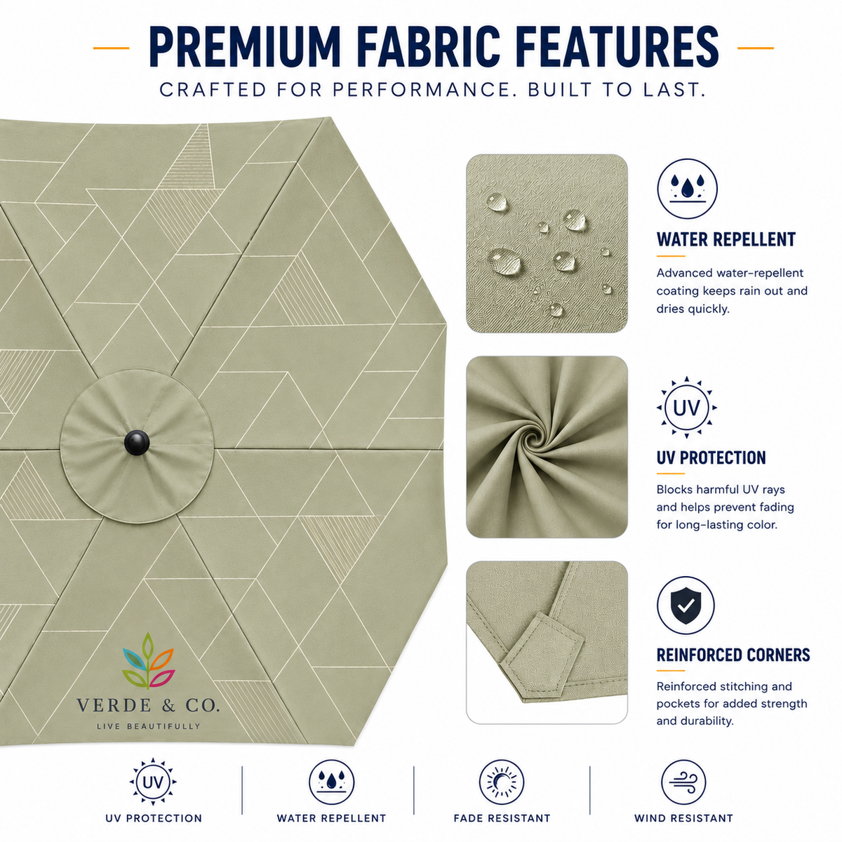 Shadely™ TL Market Tilting Umbrella - Custom Printed