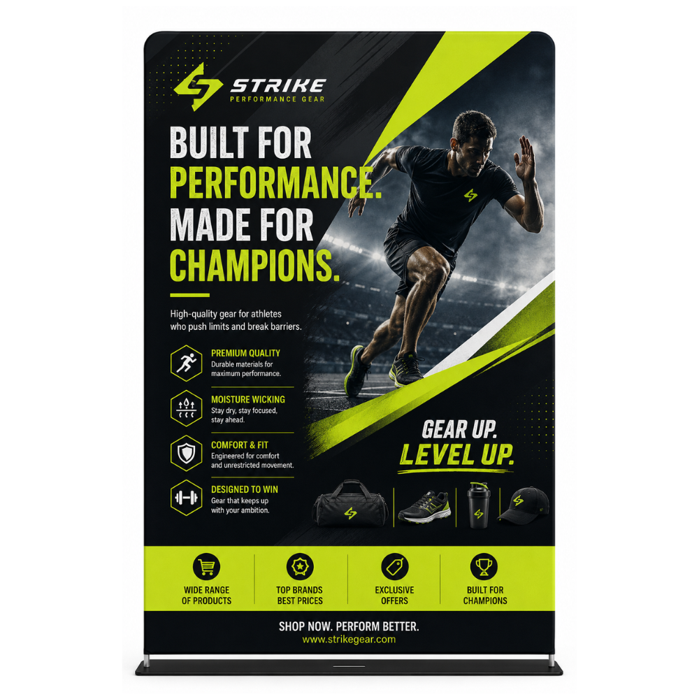 Sleevit™ Banner System - Stretch Frabric Display