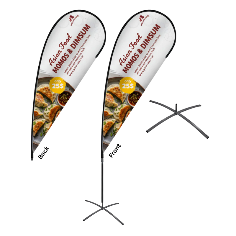 12.5 Foot Teardrop Wingz Advertising Flag
