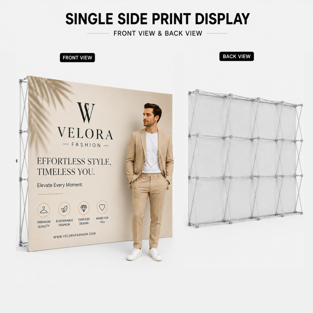 UpWall™ Accordion Fabric Display