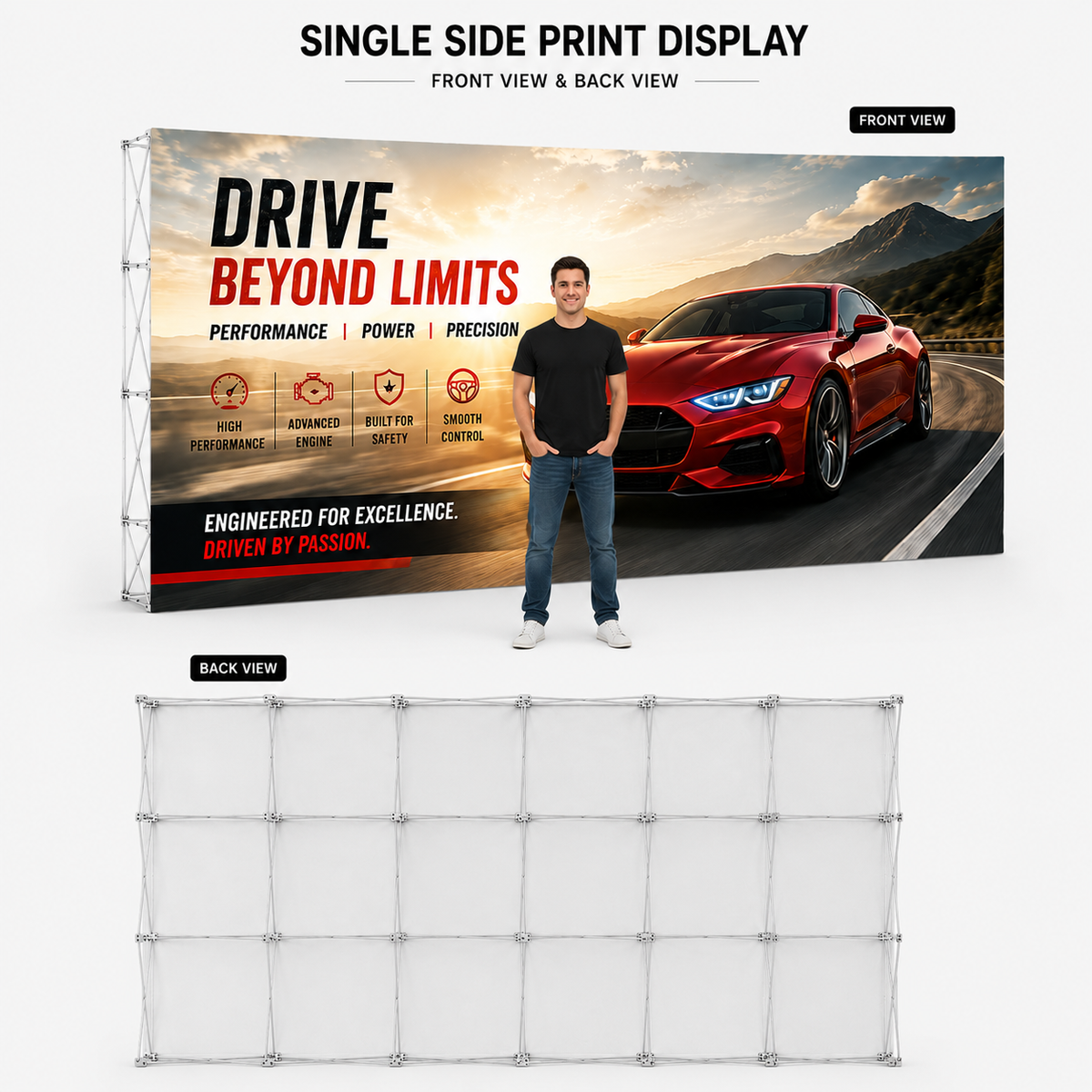 UpWall™ Accordion Fabric Display