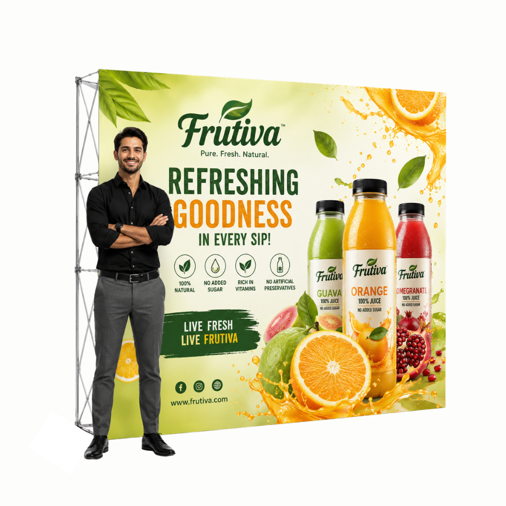 UpWall™ Accordion Fabric Display