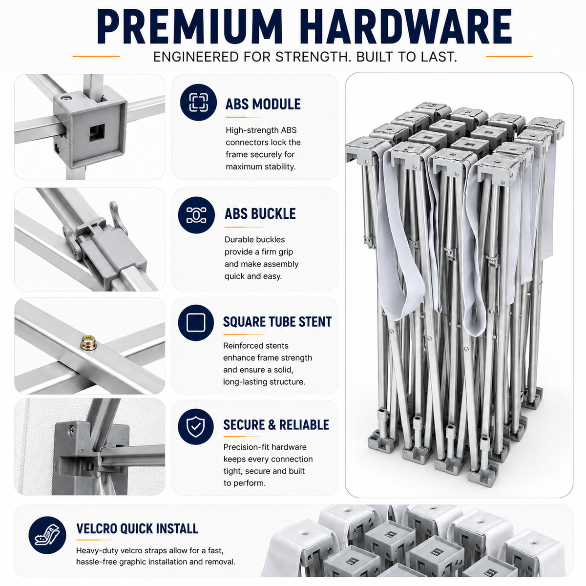 UpWall™ Accordion Fabric Display